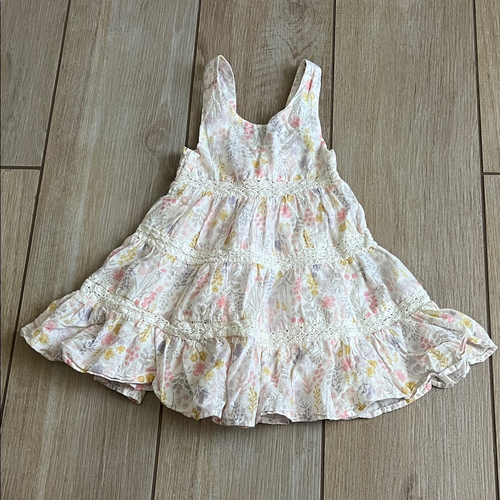 Little girl spring dress in pastels, size 2T